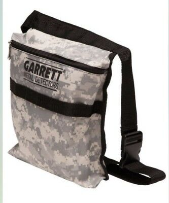 Garrett Camo Canvas Metal Detecting Finds Recovery Bag/pouch + Belt, #1612900