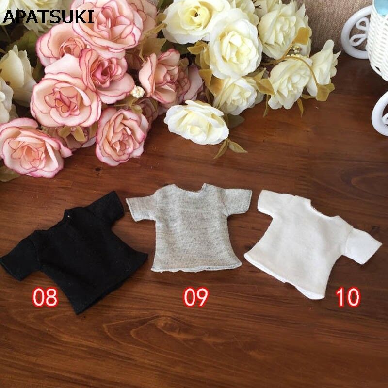1pc 1/6 Doll's T-shirt For Blythe Dolls Causal Clothes For 11.5" Doll Shirts Top