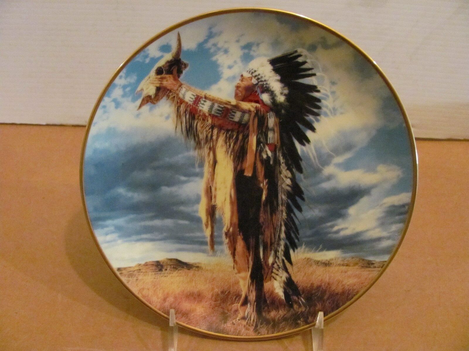 Native American Indian Prayer To The Great Spirit Collector Plate By Paul Calle