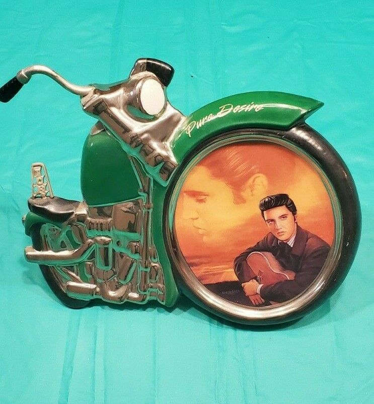 Elvis Presley Porcelain Motorcycle Plate Pure Desire Plate# A0448