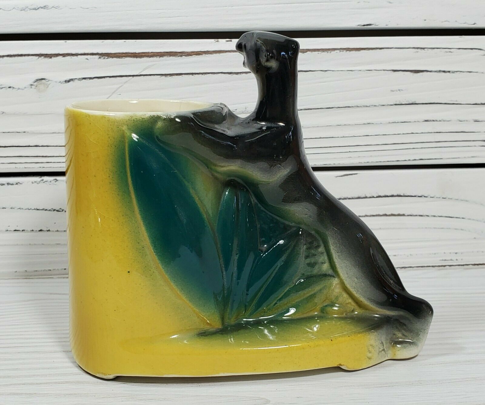 American Bisque Panther Planter
