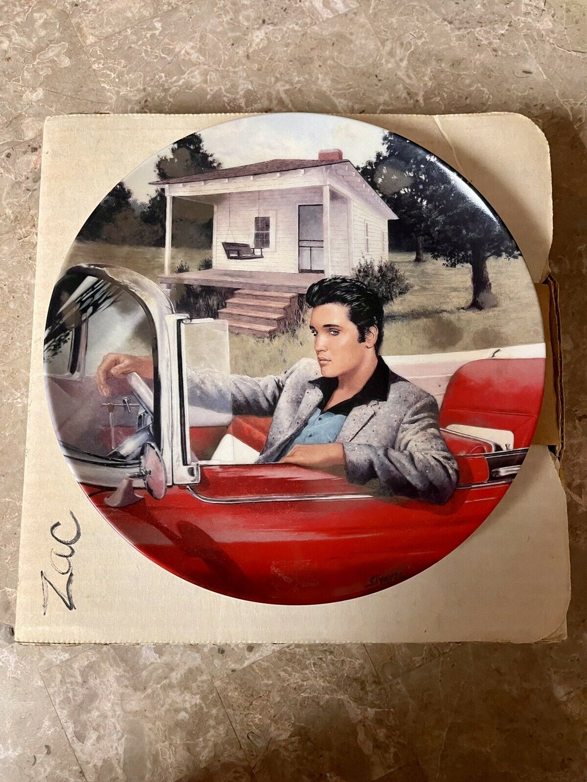 Elvis Presley Collector Plate "elvis’s Birthplace: Tupelo, Mississippi” Limited
