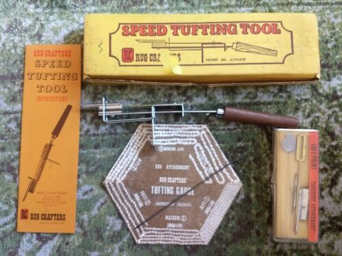 Rug Crafters Speed Tufting Tool W/ Box Rug Making Tuft-point Tapestry Attachment