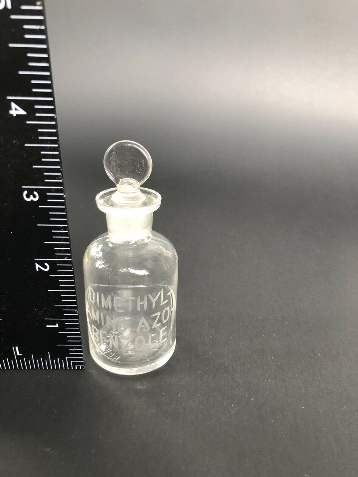 Vintage Small Glass Chemist’s Bottle By Wheaton Glass Company
